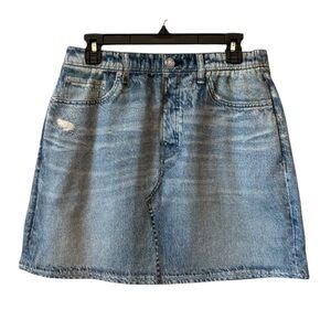 NWT Rag & Bone Miramar Terry Mini Skirt Medium M Meadowblue Sweatpant Skirt